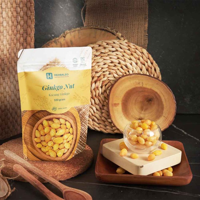 

Herbaleo Ginkgo Nut 100 gram ( Kacang Ginkgo )