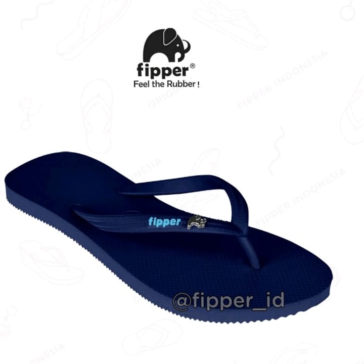 [FIPPER GLITTER] - Navy/Blue Ocean - Sandal Jepit Wanita/Perempuan Original -JaminanMutu