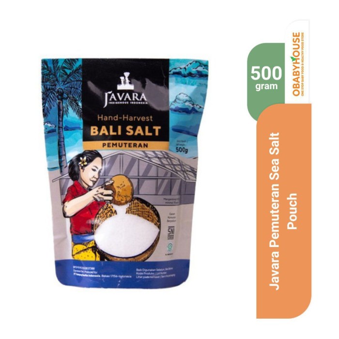 

Sale Terbatas Javara Pemuteran Sea Salt Pouch - 500 Gr Aman