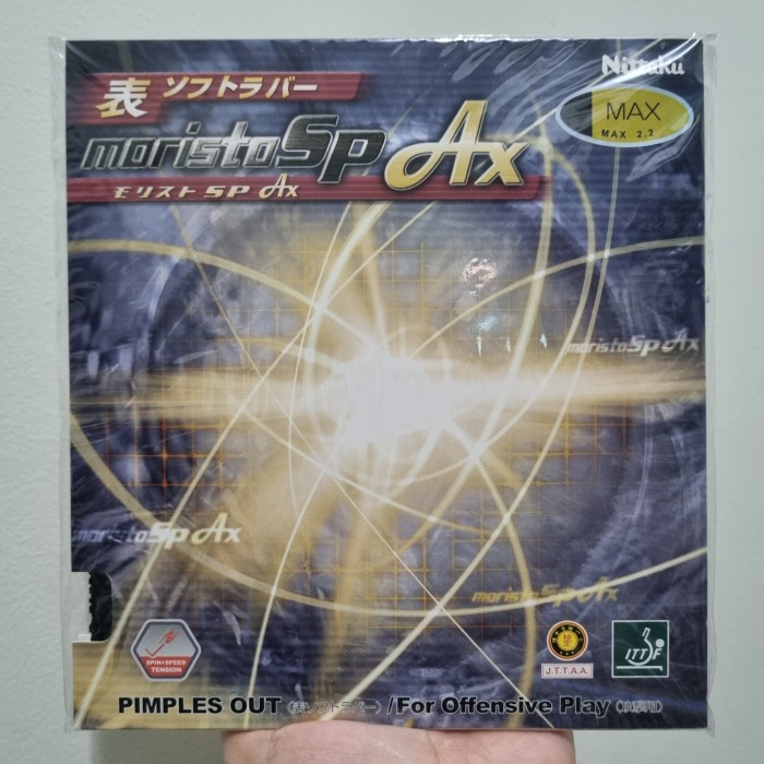 nittaku moristo Sp Ax short pips bintik serang karet ping pong
