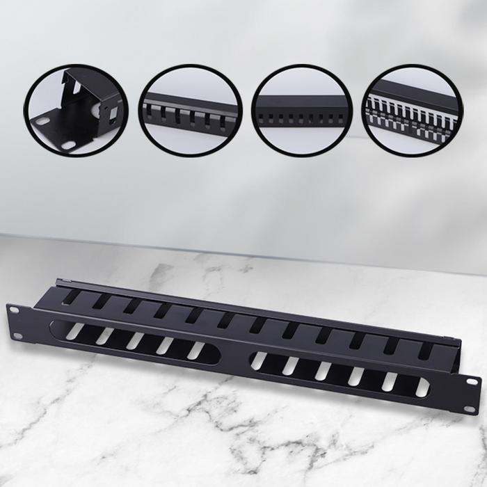 

Produk Viral Cod Vention Kabel Manager 1U 19 Inci Wire Management 1U Metal Cable/ Wire Management