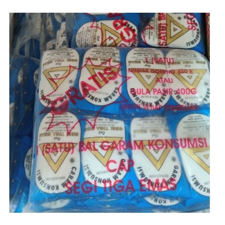 

Promo Terbatas Garam Segitiga Emas 250Gr Bal Isi 40Pcs Ready Gosend Only Aman