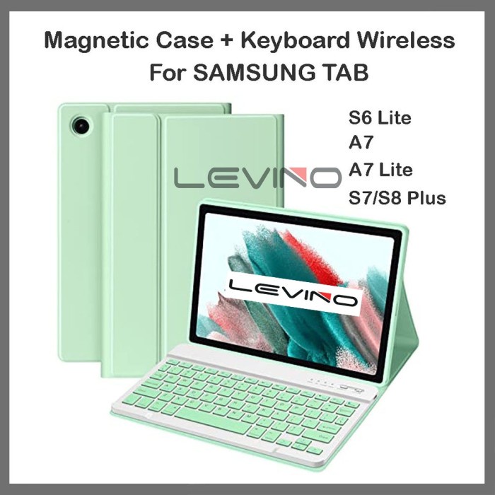 CASE KEYBOARD WIRELESS FOR SAMSUNG TAB S6LITE A7LITE S7S8