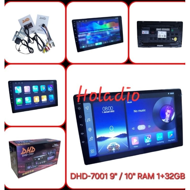 HEADUNIT ANDROID 9" DAN ANDROID 10" DHD-7001 / DHD 7001 RAM 1/32GB