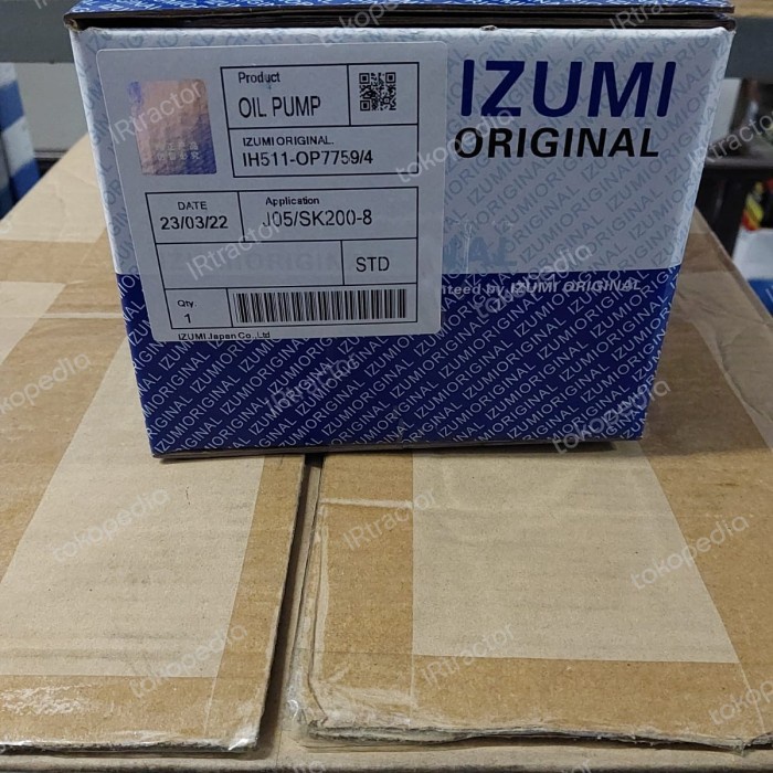 Pompa Oli Sk200-8 Kobelco Izumi