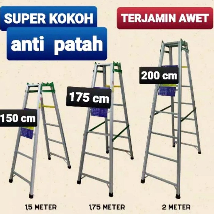 PROMO TANGGA LIPAT ALUMINIUM BISA DILURUSKAN