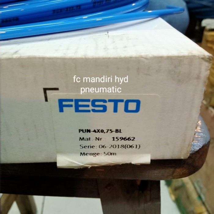 Stok Terbatas Selang Pu Festo Pun-4X0.75-Bl 1 Roll(50Meter) 4Mm