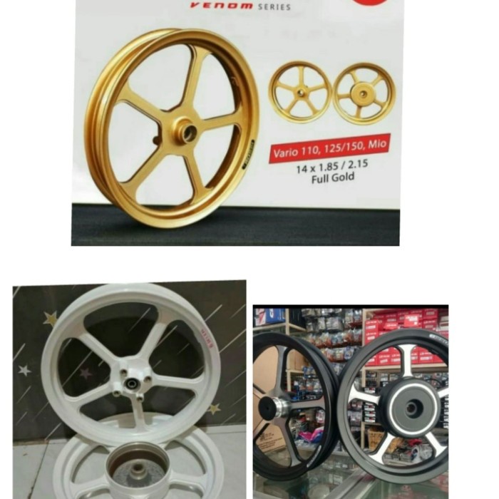 pelek racing vrossi venom Halley Honda Mio/beat/Scoopy UK 14x185/215