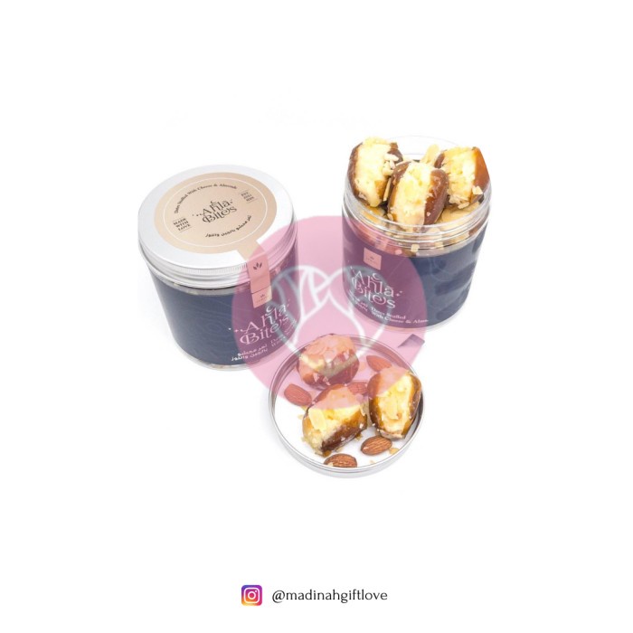 

Ahla Bites Kurma Sukkari Premium Isi Almond Keju Madu