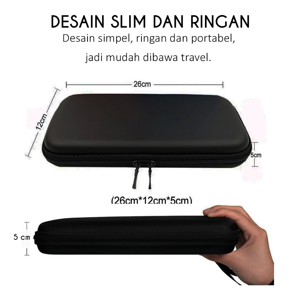 Tas Nintendo Switch OLED Tempat Game Nitendo Airfoam Bag Travel Pouch Hard Case Air Foam Hardcase