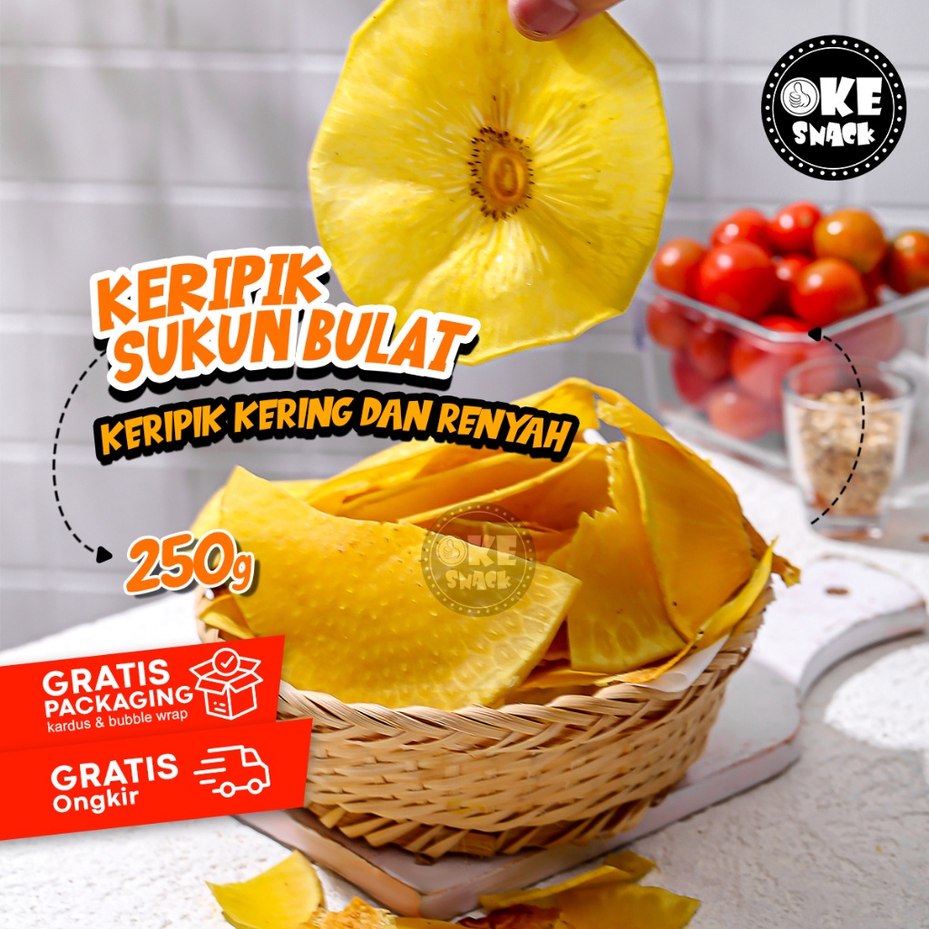 

A Keripik Sukun Bulat Original 250G