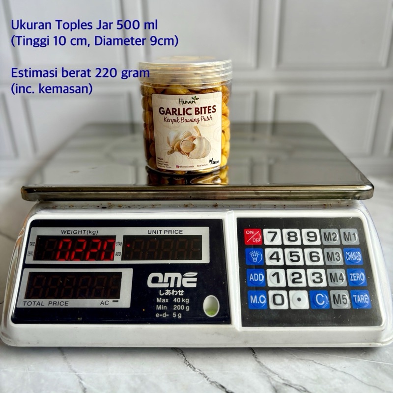 

A Keripik Bawang Putih Himari Garlic Bites Snack Cemilan Sehat Kemasan Pouch 70Gr Dan Toples