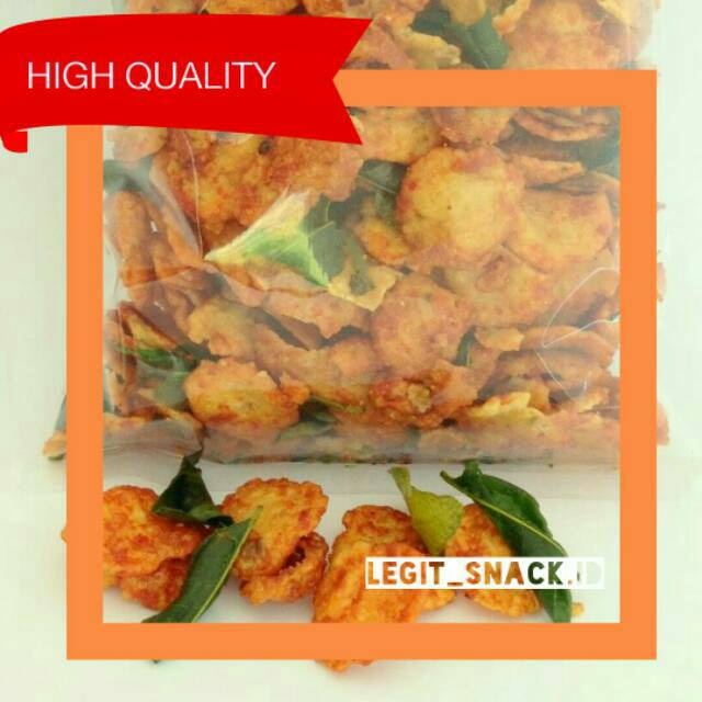 

A Emping Thailand Pedas Manis / Emping Daun Jeruk Manis Pedes 500 Gr