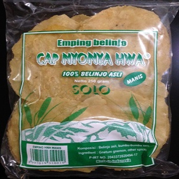 

A Emping Belinjo Melinjo Manis Mentah Cap Nyonya Hwa