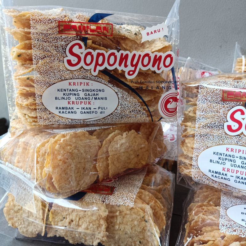 

A Soponyono Keripik Tempe Original Daun Jeruk Kripik Tempe Asli Malang