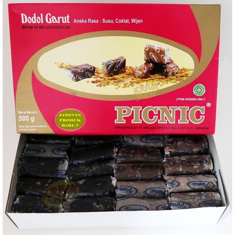 

A Dodol Garut Picnic Aneka Rasa Original 500Gr Klasik Legendaris Oleh Oleh Khas Garut