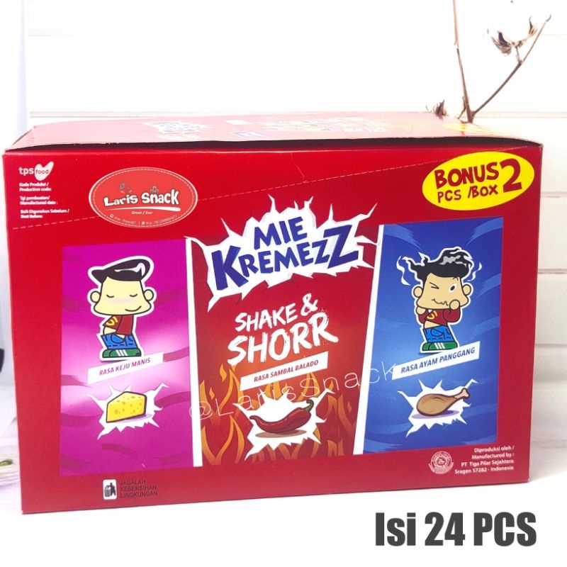 

A Snack Mie Kremez Shorr Sor 1 Box Isi 20 Pcs