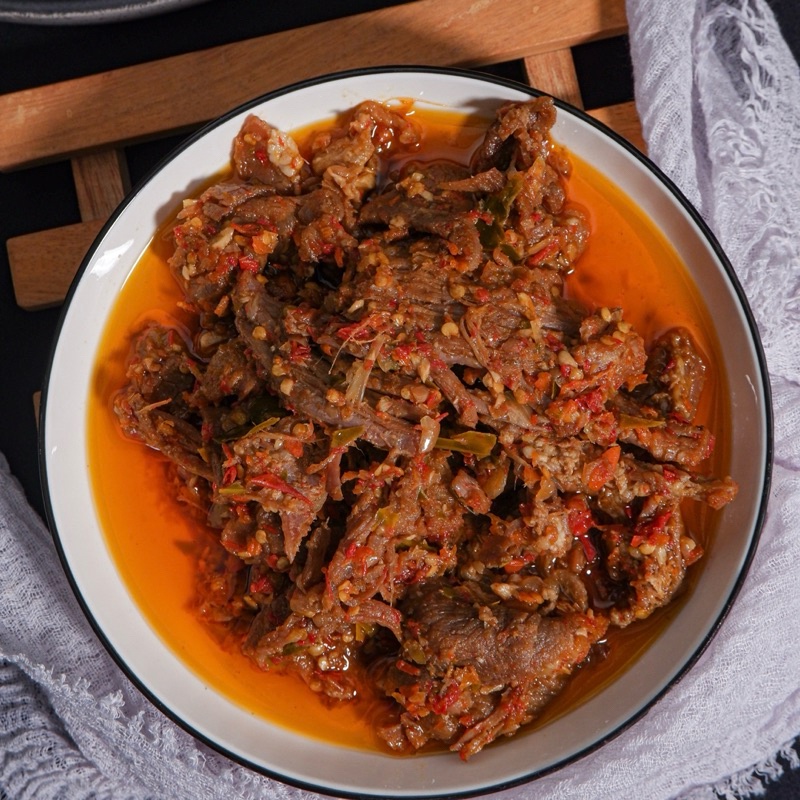 

A Dendeng Sapi Balado Uni Arma (100Gr) - Dendengnyo