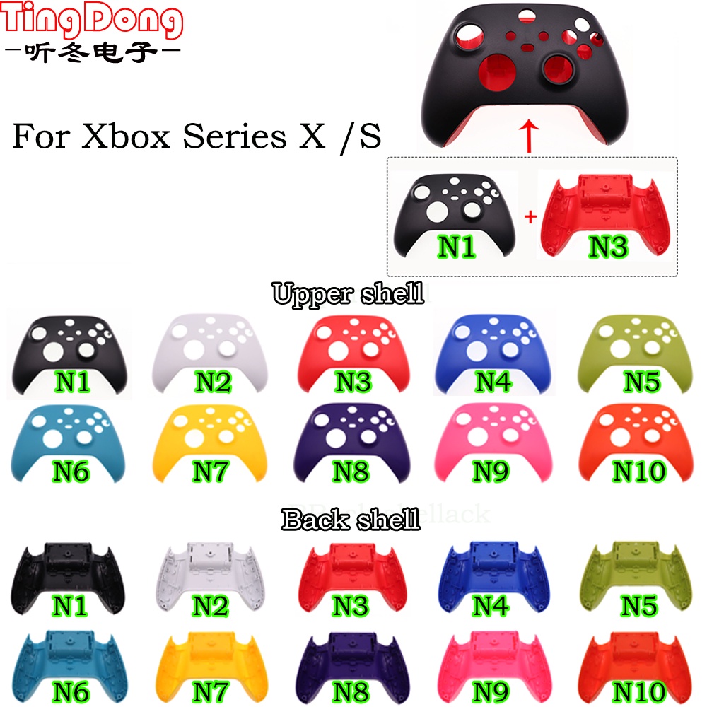 Replacement Front Back Housing Shell Cover Faceplate for X-box Xbox Series S / Xbox Series X Control