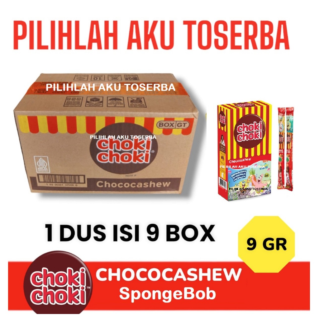 

A Choki Choki Choco Cashew - 1 Box Isi 20 Pcs (Harga 1 Box)