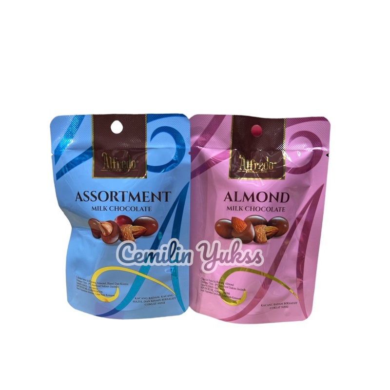 A Alfredo Pouch 30G Coklat Almond Milk Assortment Milk Coklat Malaysia Coklat Alfredo Coklat Almond