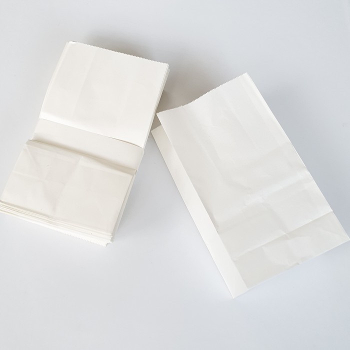 (Expert) Kantong Kertas Paper Bag Putih Food Grade Polos Paperbag SOS 40-W08