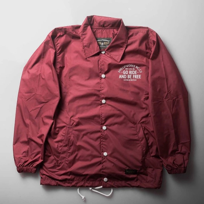 Terbaru Coach Jaket Phillip Works Go Ride Windbreaker