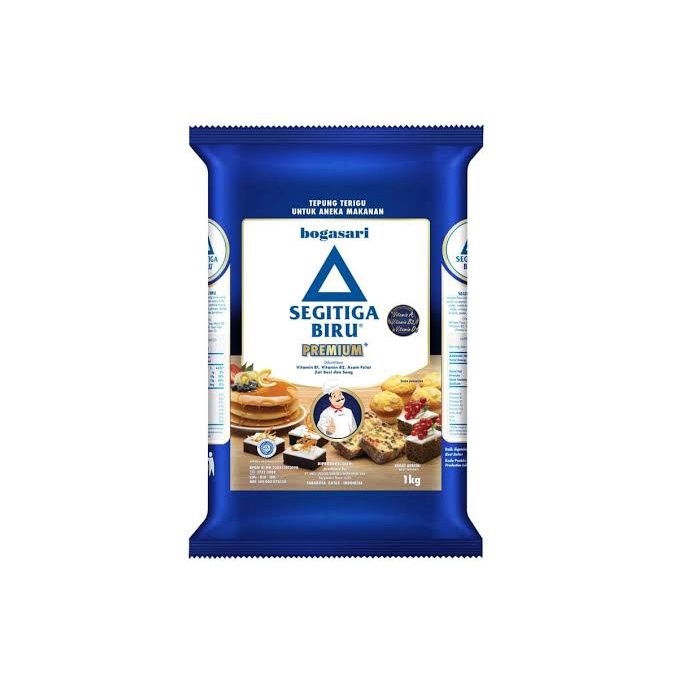 

(TopSeller) Tepung Terigu Segitiga biru 1 kg