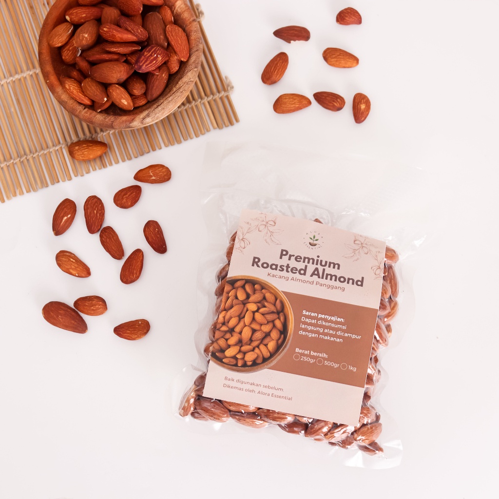 

A Alora Roasted Almond - Kacang Almond Panggang - Snack Sehat - Almond Panggang