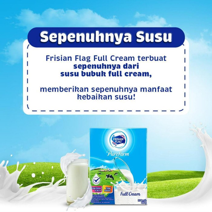 

(TopSeller) Frisian Flag Fullcream Purefarm 800g