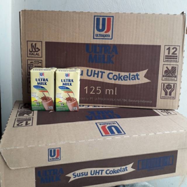 

(TopSeller) Susu Ultra Milk rasa coklat ukuran 125 mili isi 40 pcs