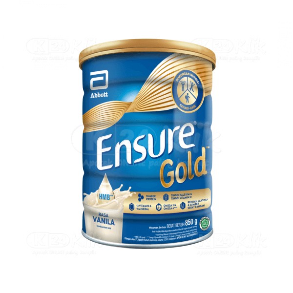

(TopSeller) ENSURE GOLD RASA VANILA / COKLAT 850GR / 380GR Nutrisi Dewasa Rendah Laktosa