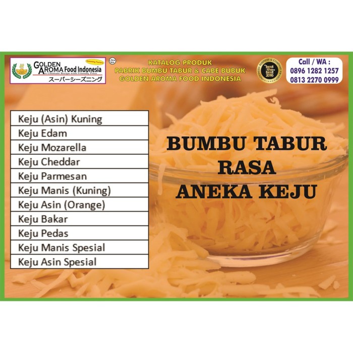 

(TopSeller) Bumbu Tabur Rasa Keju Mozarella, Jual Bubuk Tabur Keju Mozarella Murah Enak Aman
