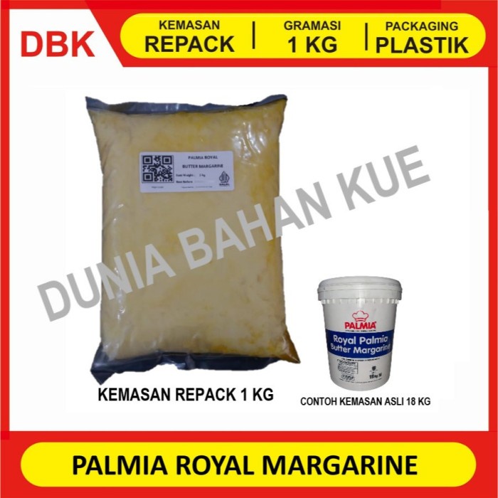 

(TopSeller) PALMIA ROYAL BUTTER MARGARINE / MENTEGA MARGARIN PALMIA - REPACK 1 KG