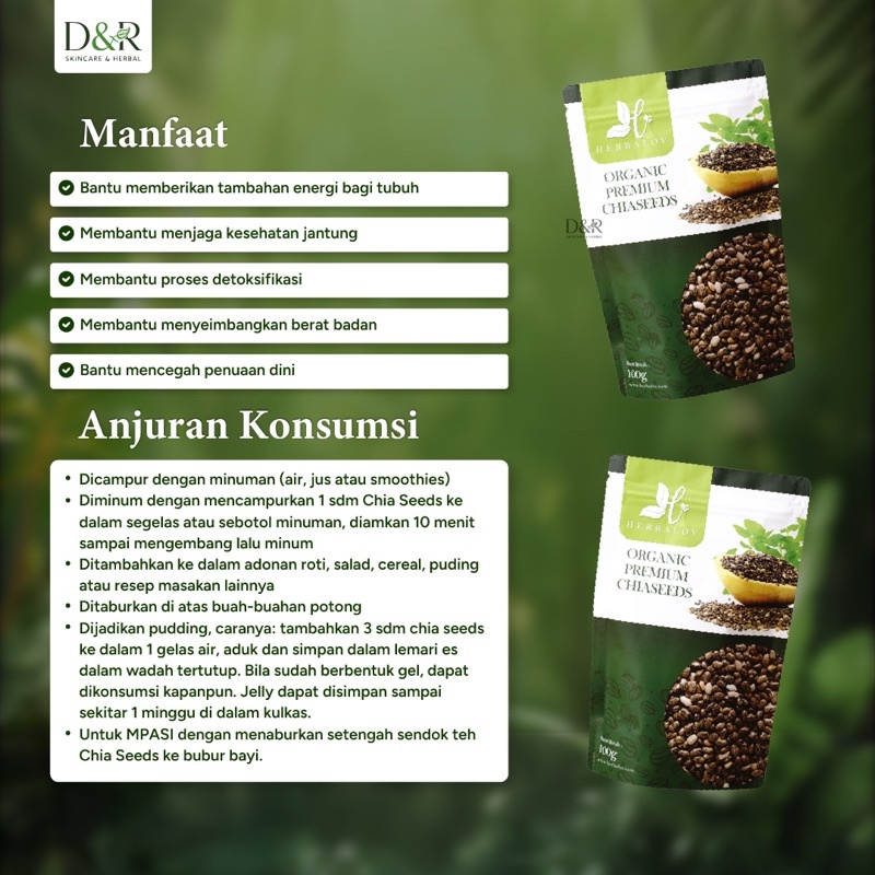 

A Premium Chiaseeds Herbalov Pendukung Diet