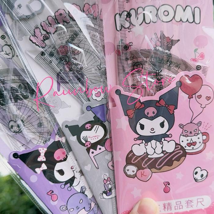 

Penggaris Set 20Cm/Ruler Lengkap Karakter Lucu 4 In 1 Murah