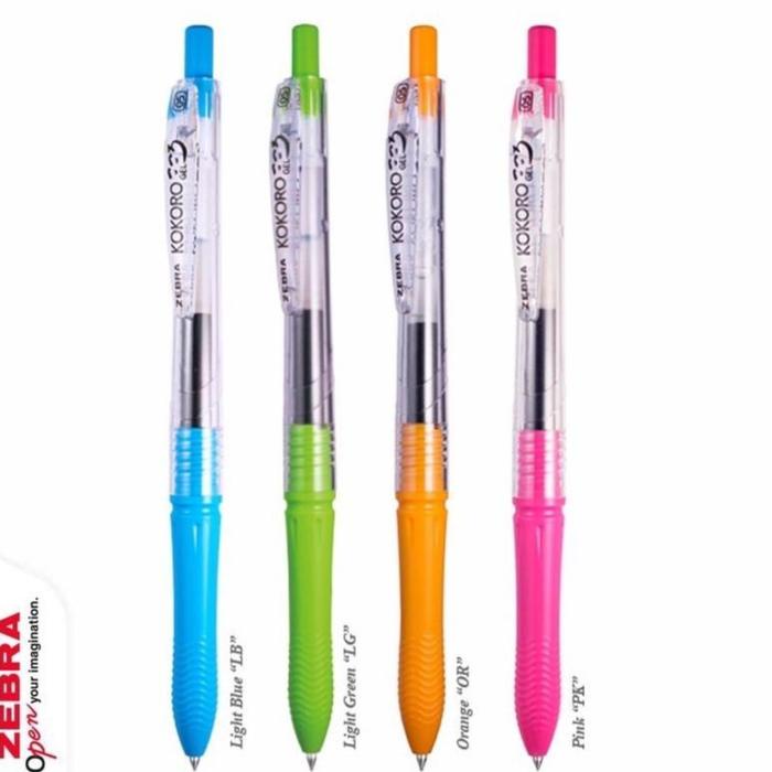 

Gel Pen Kokoro Black 0.5Mm / Kokoro Hitam - Isi 8 / Isi 12 Tinta Bolpen Stationery