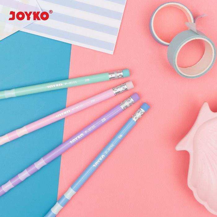 

Pensil Joyko P-8135 Royal Grid 2B Wooden Pencil Warna-Warni
