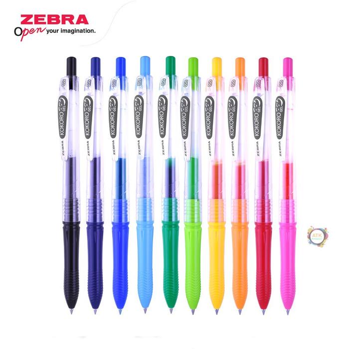 

Bolpen Gel Tinta Warna Zebra Kokoro 0.5Mm - Varian Pilihan - Stationery