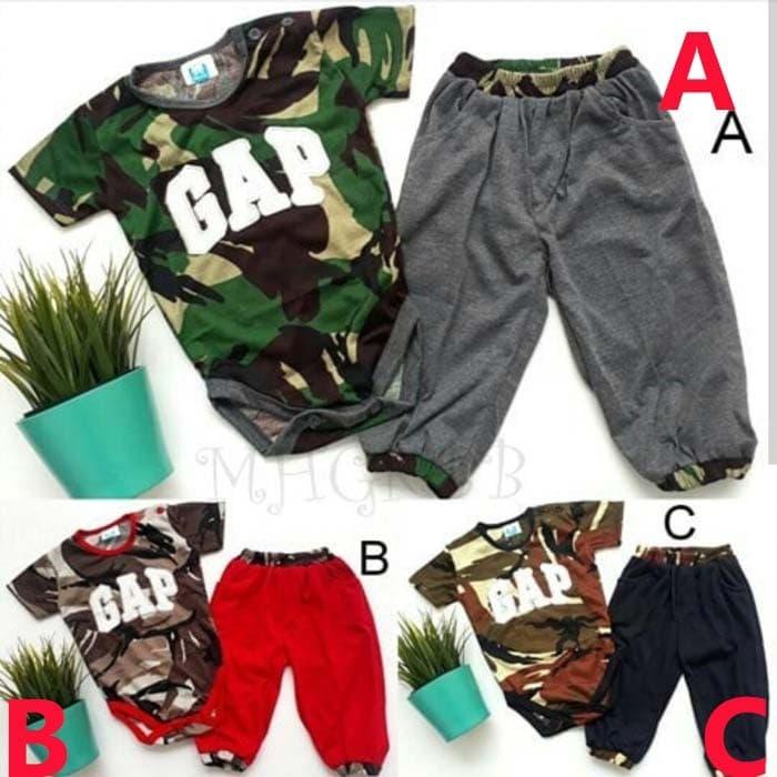 Baju Bayi Laki Laki Setelan Jumper Army GAP