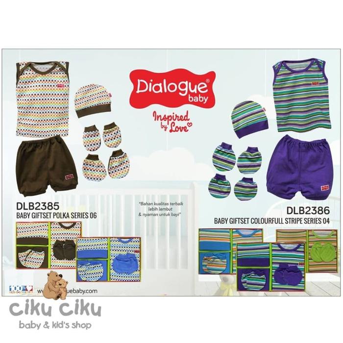 Dialogue Baby Gift Set Polka Series 06 / set baju bayi