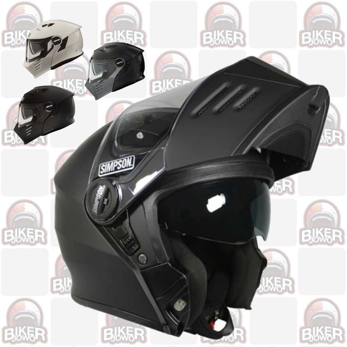 Helm Simpson Darksome Mod Bandit Modular Carbon - Solid Colour