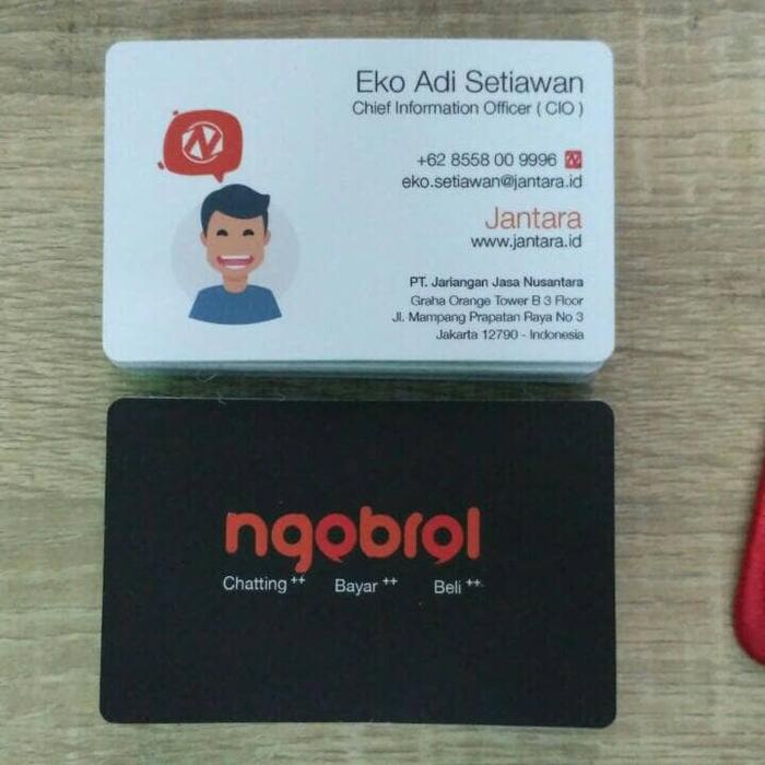 

pintar- Cetak Kartu Nama 2 Sisi Full Color Laminasi Dove / Glossy + Punch