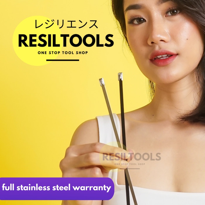 

pintar- kabel tis stainless steel 20 cm jual per 1 pack isi 100 kabel ties