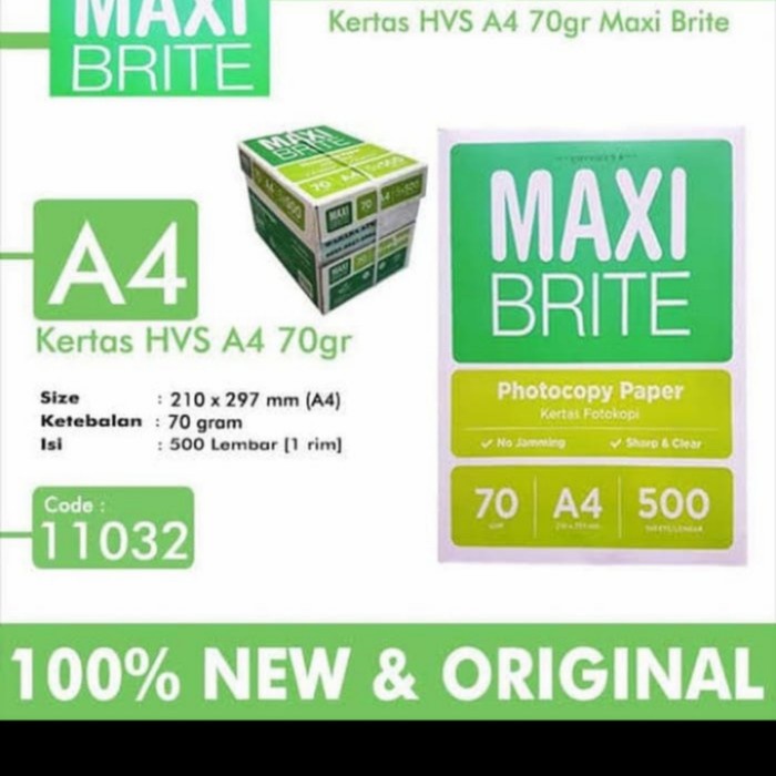 pintar-  1 Box kertas hvs A4 Maxi Brite (5 rim)