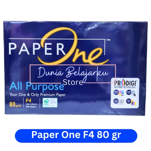 

pintar- Kertas HVS Paper One F4 Folio 80gram / Paperone F4 80gr / HVS Paperone