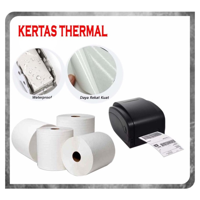 

pintar- Label Thermal 100x150 mm Kertas Sticker Printer Barcode Termal A6
