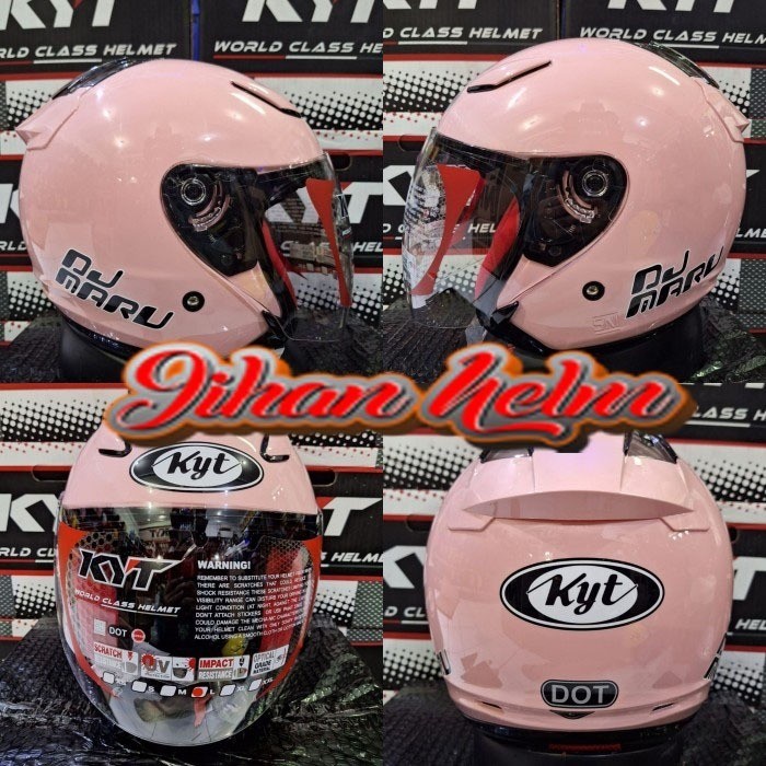 Helm / Helm Kyt / Helm Kyt Dj Maru Light Peach (Pink) Original Terlaris