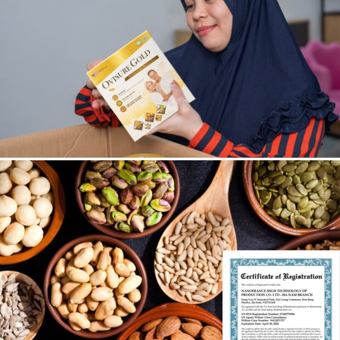 

BARANG TERLARIS OVISURE GOLD SUSU VITAMIN TULANG DAN SENDI NYERI OTOT 12 SACHET USA