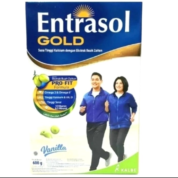 

BARANG TERLARIS entrasol gold 580 gr vanilla